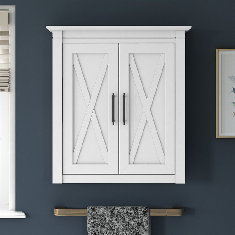 Gracie Oaks Edion Wall Bathroom Cabinet & Reviews | Wayfair